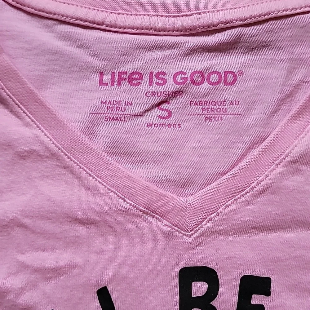 Life is Good Pink T-Shirt - Home Office Theme - Picture 3 of 5